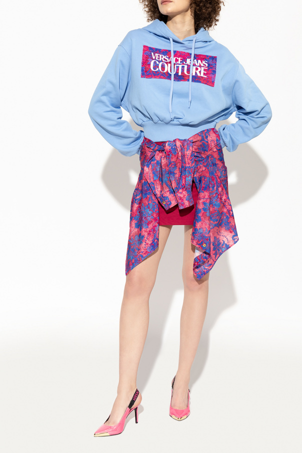 Pink Pumps with logo Versace Jeans Couture